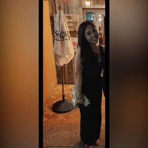 A New Day Black V-Neck Jumpsuit